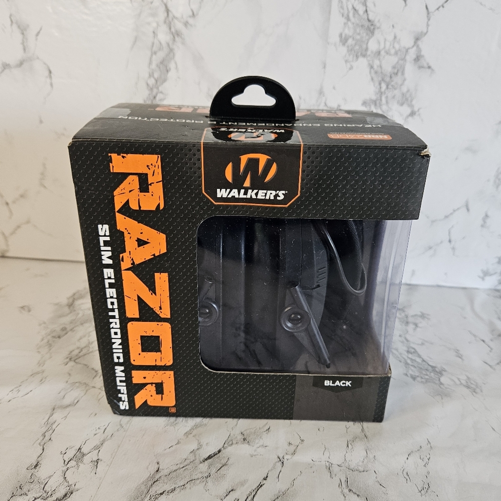 Walker's Razor Slim Electronic Muffs - Black